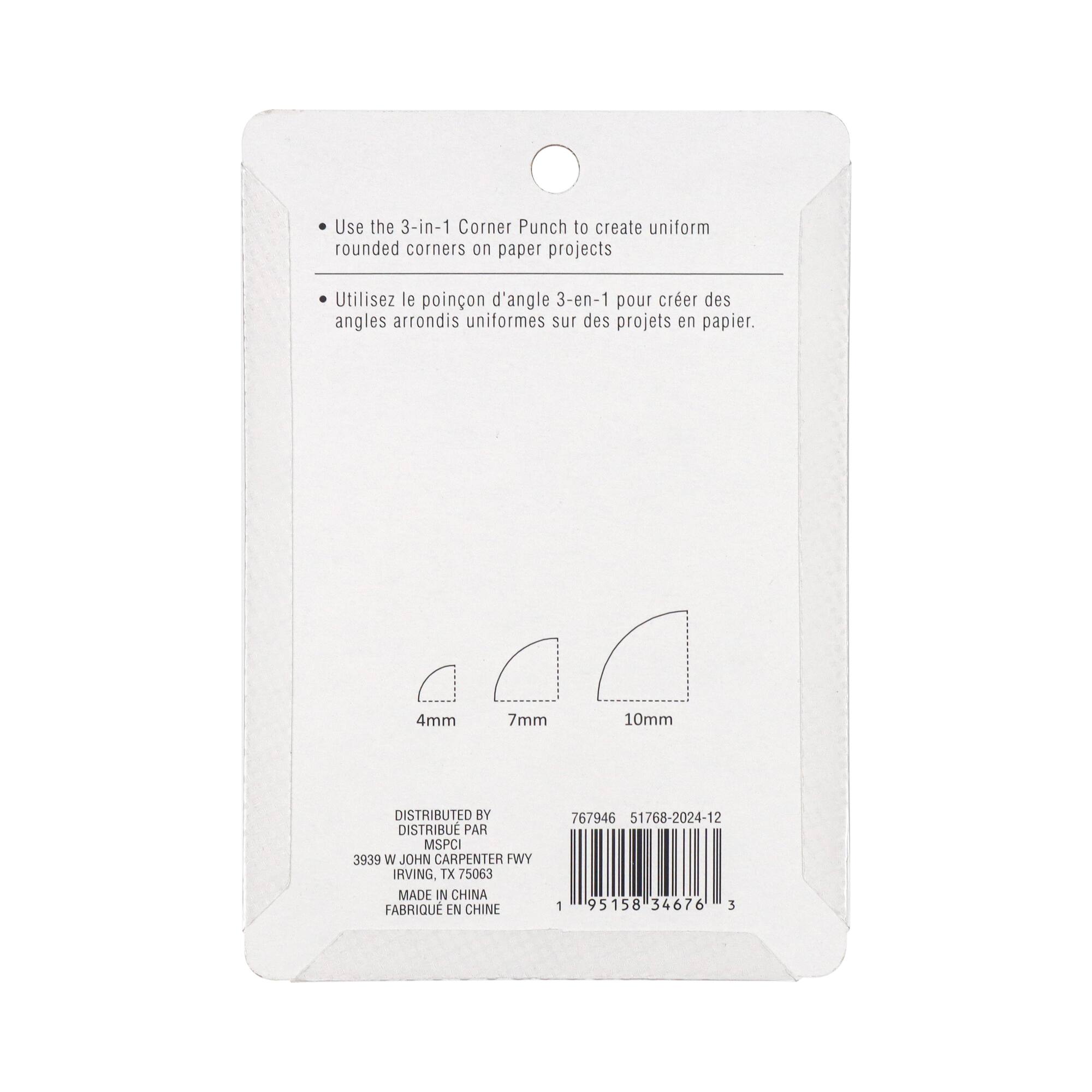 6 Pack: 3-in-1 Corner Punch Tool by Recollections™